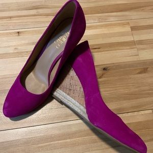 Franco Sarto Fuchsia Wedges - Size 9.5